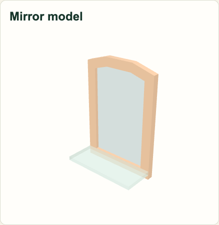 Official Lagos Life mirror model rendered from the original game asset.